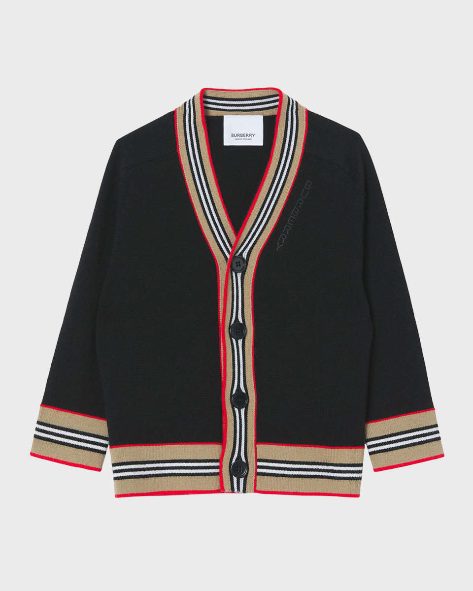 Boy's Graham Icon Stripe Cardigan, Size 6M-2